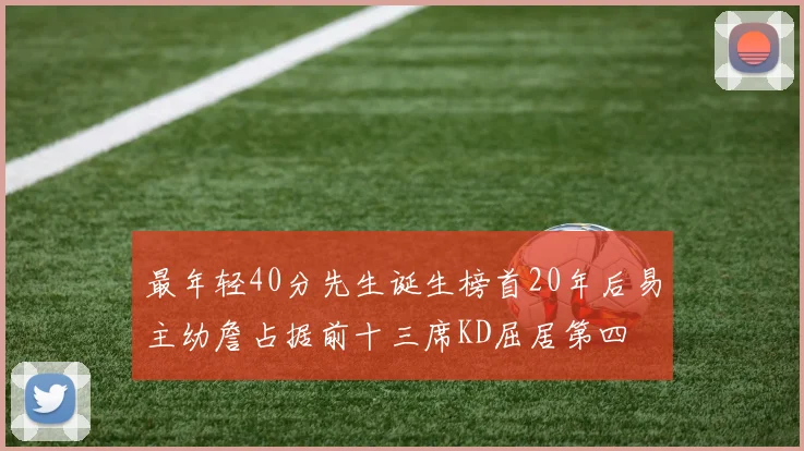 最年轻40分先生诞生榜首20年后易主幼詹占据前十三席KD屈居第四