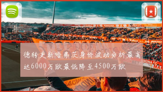 德转更新哈弗茨身价波动分析最高达6000万欧最低降至4500万欧